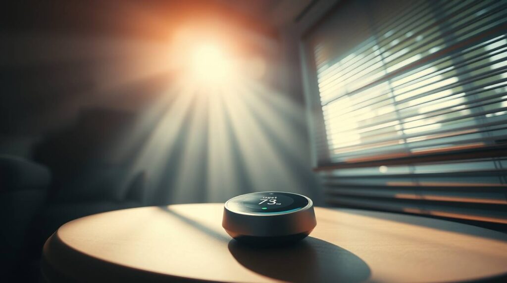 Google Nest thermostat in Australian home, 2025.